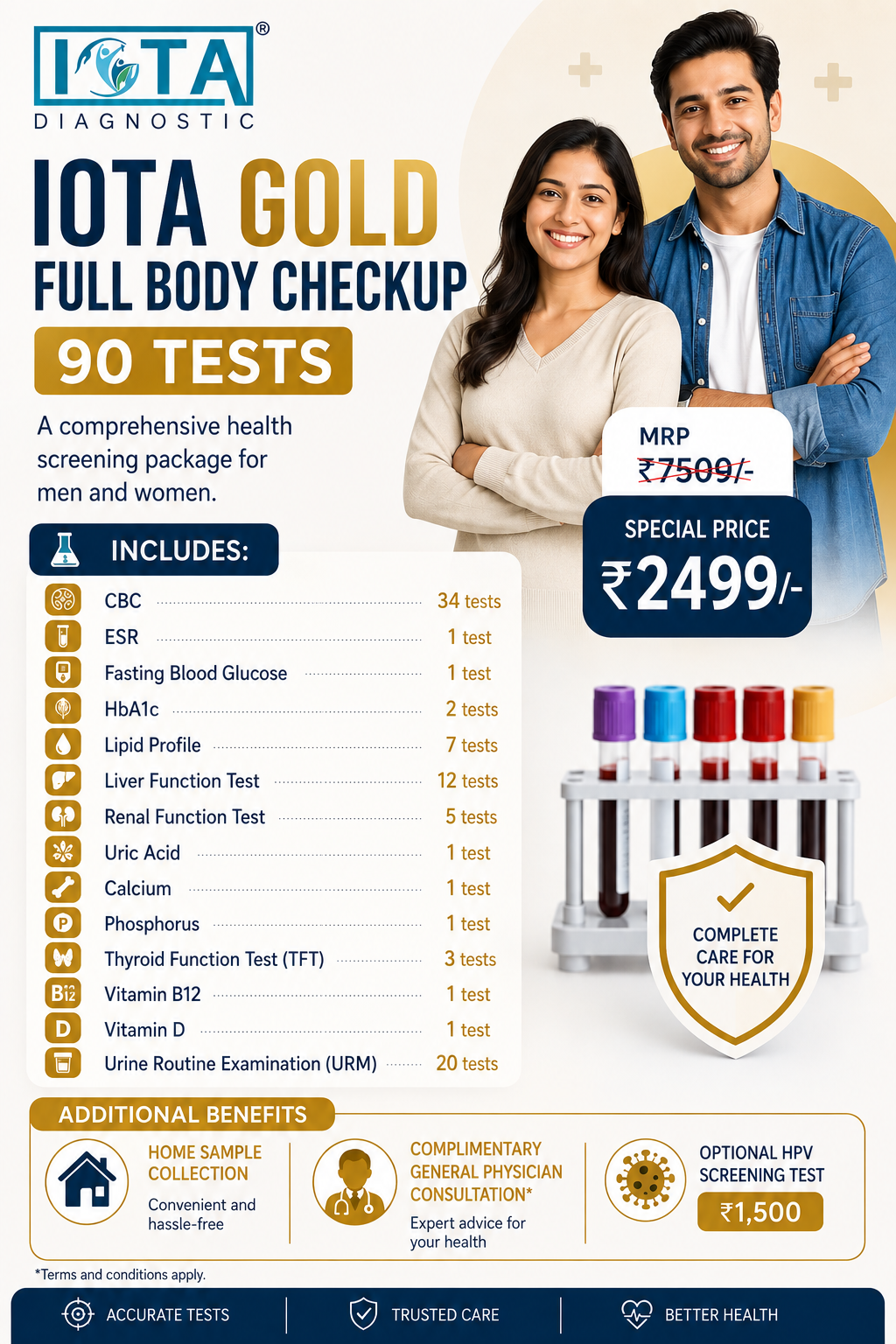 IOTA Gold Full Body Checkup – 90 Tests